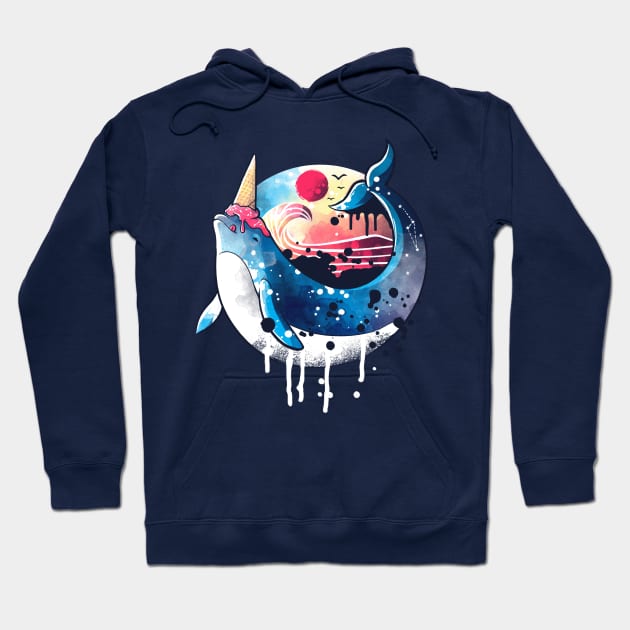 ice cream narwhal Hoodie by NemiMakeit